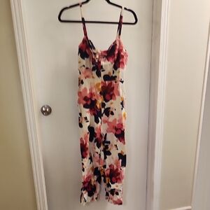 Floral Spaghetti Strap Jumpsuit